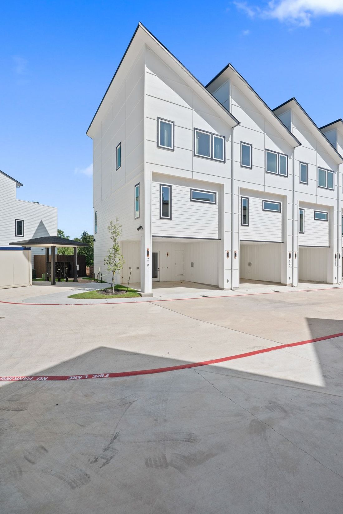 Front elevation of a Nest townhome